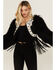 Image #2 - Double D Ranch Women's Wild Woolie Fringe Cropped Jacket, Black, hi-res