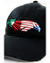Image #2 - RANK 45® Women's Mexico & US Flag Bird Embroidered Mesh-Back Ball Cap, Black, hi-res