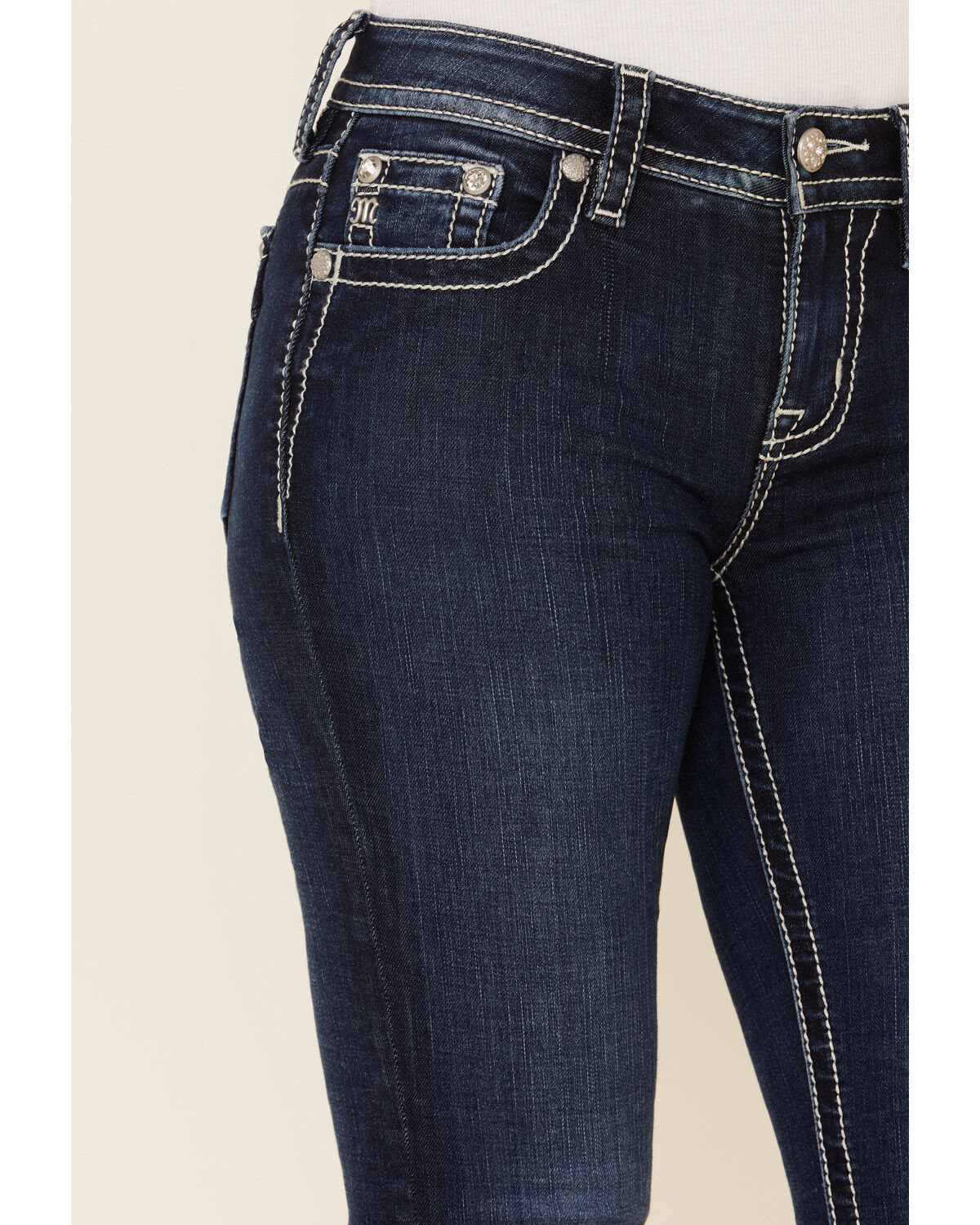 miss me angel wing bootcut jeans