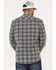 Brixton Men's Bowery Summer Weight Long Sleeve Button Down Shirt, Black, hi-res