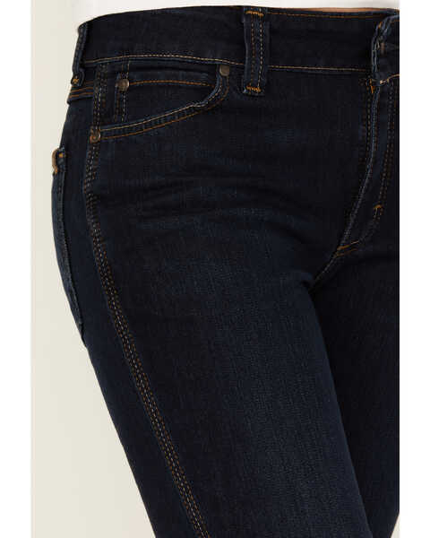 Image #2 - Wrangler Riggs Women's Dark Wash Bootcut Work Jeans , Blue, hi-res