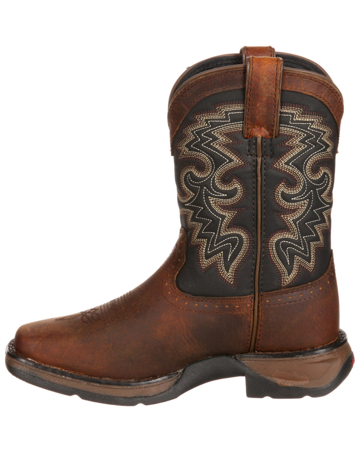 Image #3 - Durango Toddler Boys' Raindrop Western Boots - Square Toe, Tan, hi-res