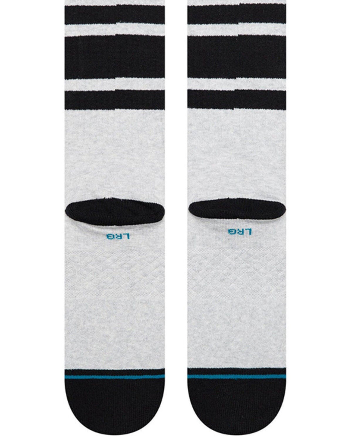 Image #3 - Stance Men's Boyd Skull Crew Socks, Heather Grey, hi-res