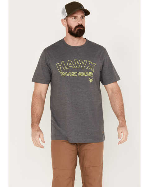 Hawx Men's Graphic Short Sleeve T-Shirt, Charcoal, hi-res