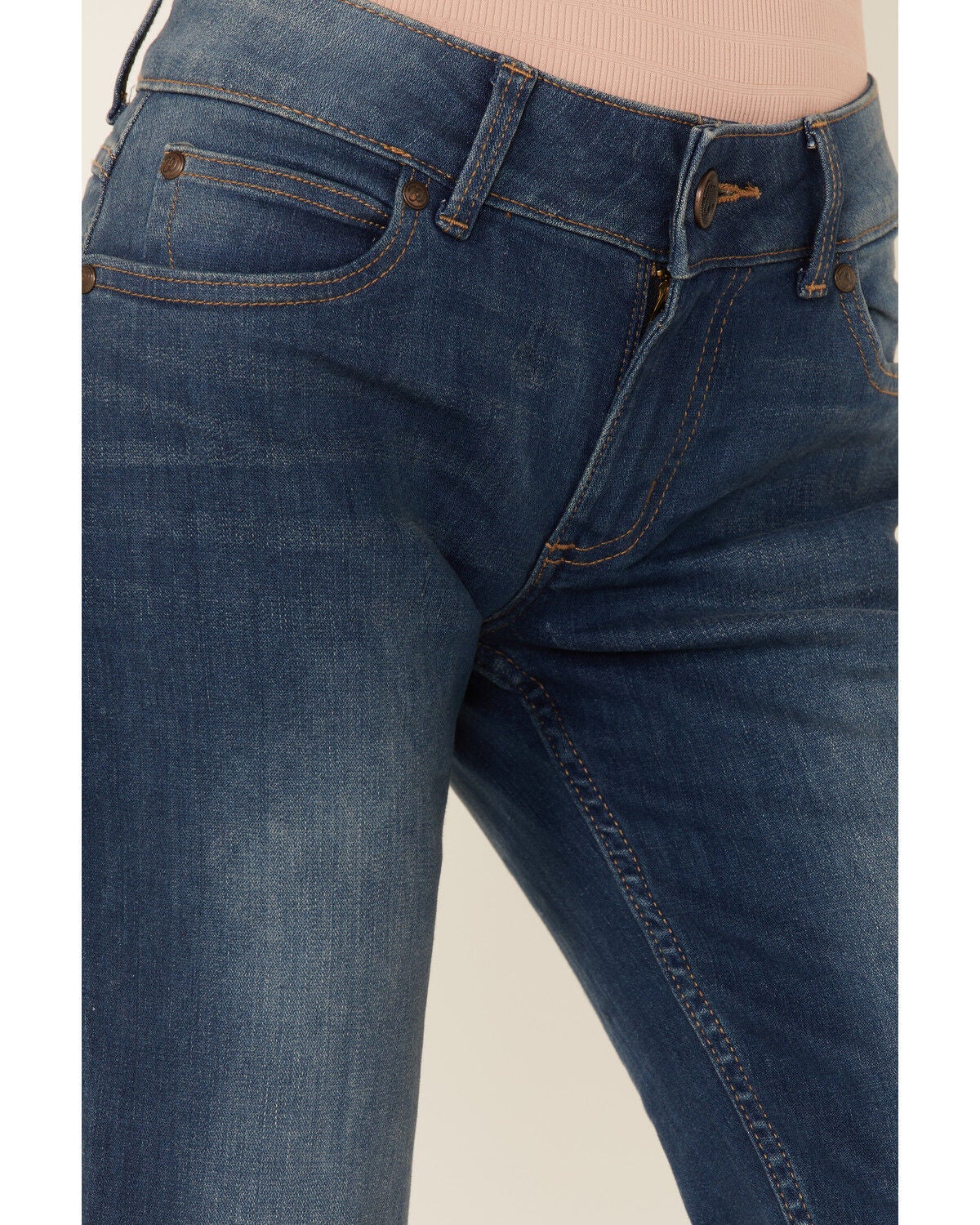 Image #2 - Wrangler Retro Women's Mae Nadia Light-Wash Stretch Bootcut Jeans, Blue, hi-res