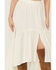 Image #2 - Shyanne Women's White Eyelet Hi Low Midi Skirt, White, hi-res