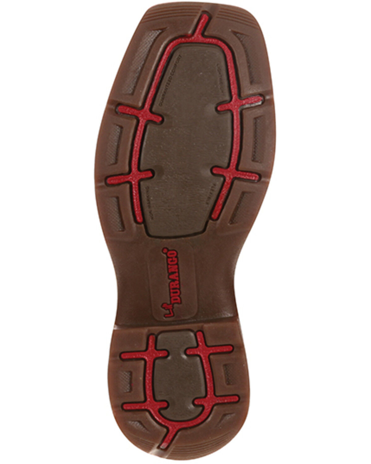 Image #7 - Durango Boys' Saddle Western Boots - Broad Square Toe, Brown, hi-res