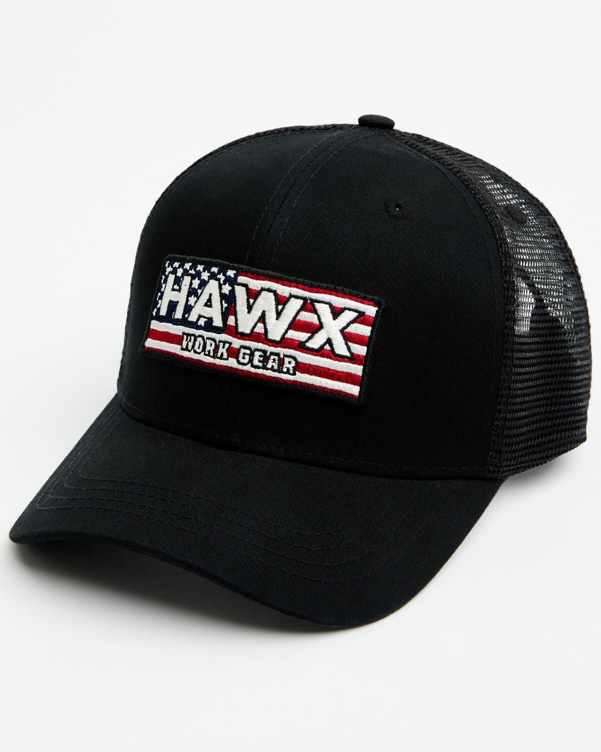 Image #1 - Hawx Men's American Flag Patch Ball Cap, Black, hi-res