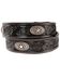 Image #3 - Justin Men's Ranch Star Concho Belt, Black, hi-res