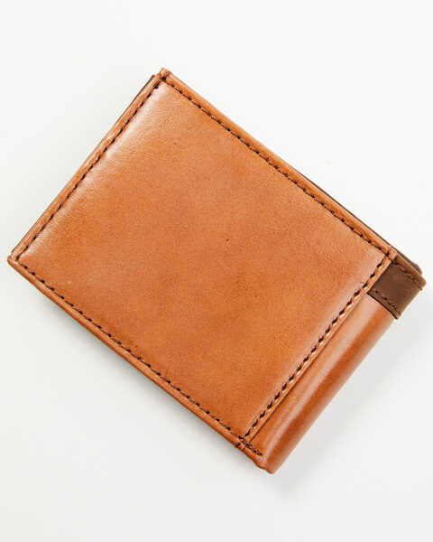 Image #4 - Cody James Men's Longhorn Concho Tooled Leather Bifold Wallet, Brown, hi-res