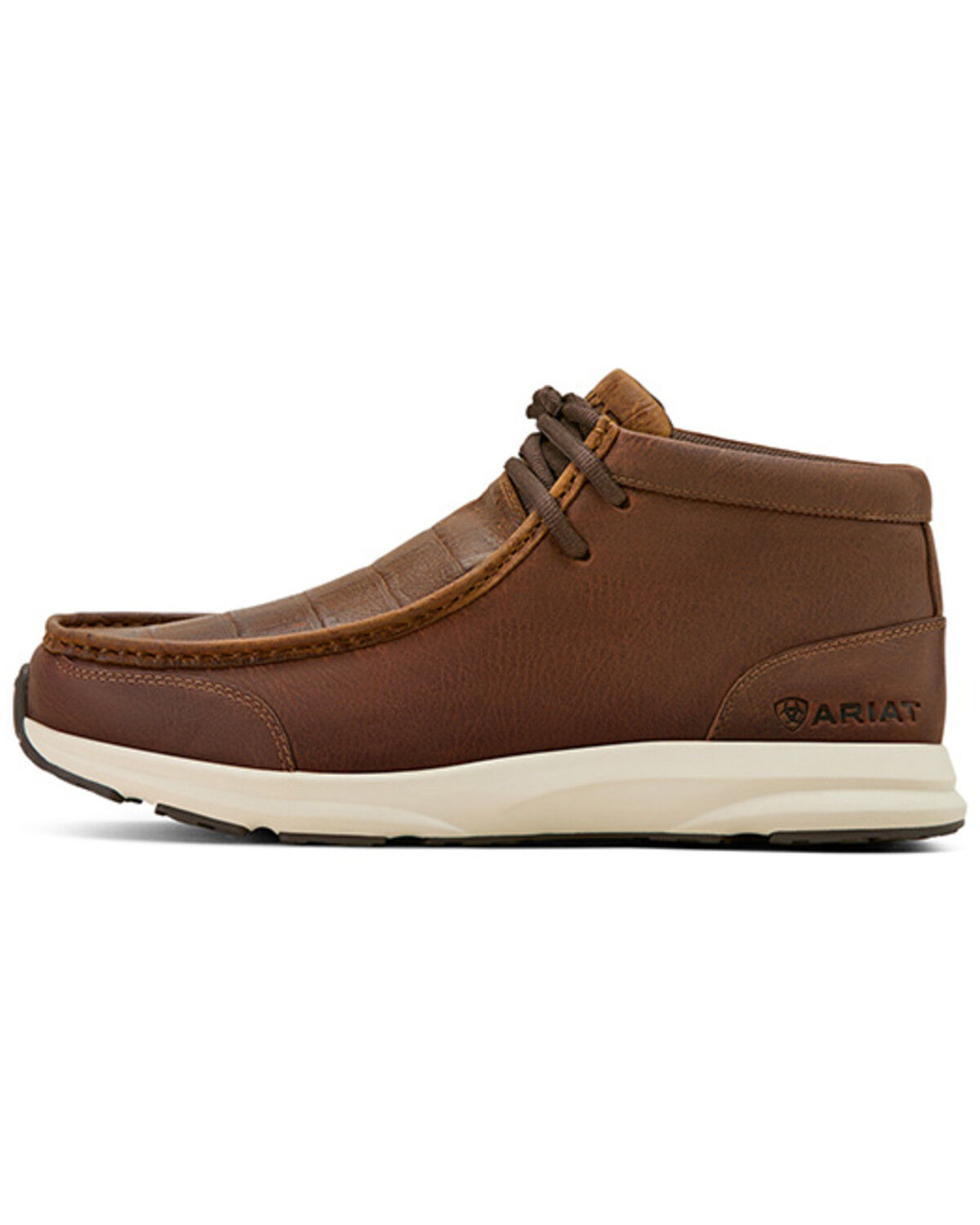 Image #2 - Ariat Men's Spitfire Crocodile Print Casual Shoes - Moc Toe, Brown, hi-res