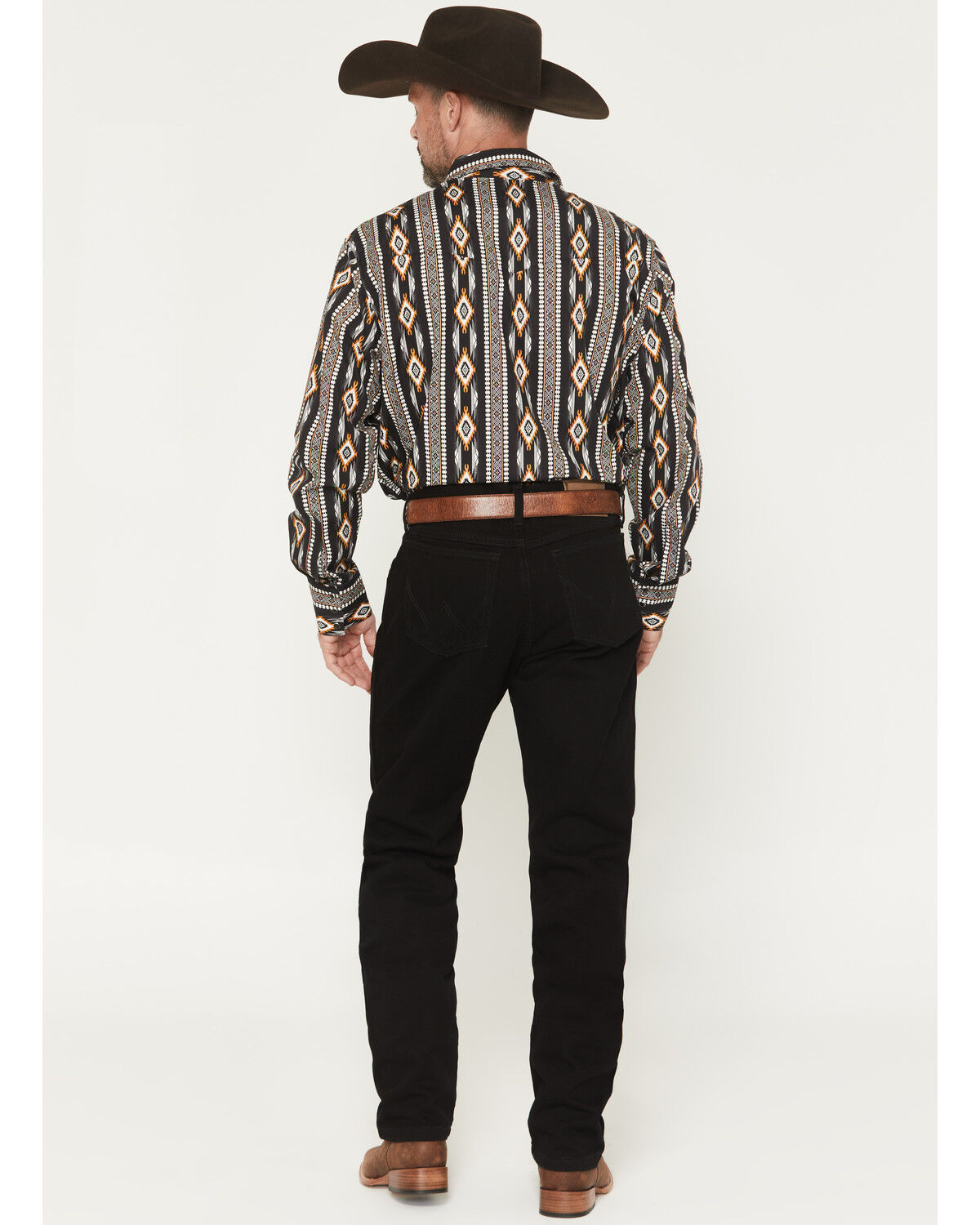 Image #3 - Wrangler Men's Rugged Wear Relaxed Fit Jeans, Black, hi-res