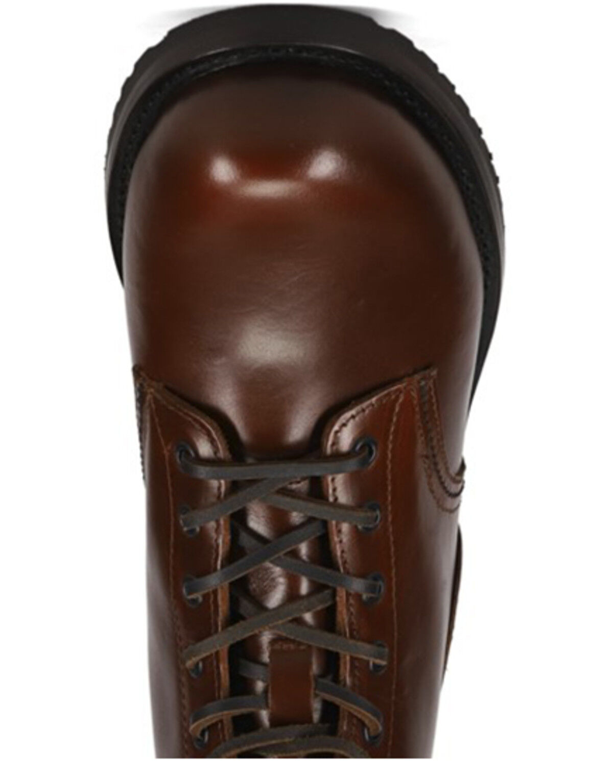 Image #6 - Frye Men's Hudson 6" Work Boots - Soft Toe, Mahogany, hi-res