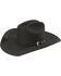 Resistol Squared Challenger 5X Fur Felt Cowboy Hat, Black, hi-res
