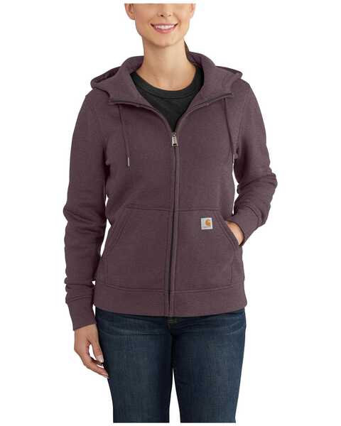 Carhartt Women's Relaxed Fit Midweight Full-Zip Jacket, Purple, hi-res