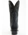 Image #5 - EL Dorado Men's Full Quill Ostrich Exotic Western Boots - Round Toe, Black, hi-res