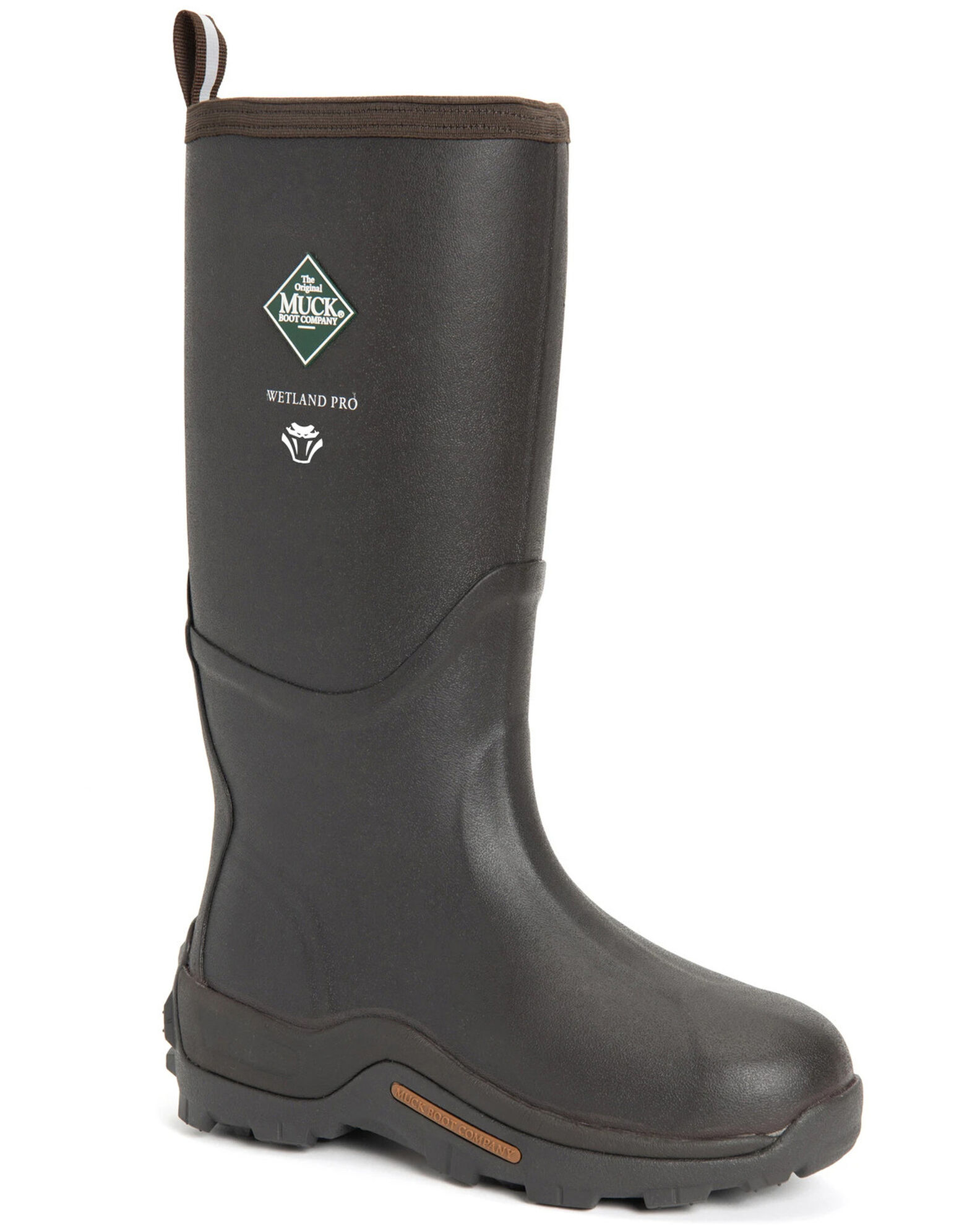 Image #1 - Muck Boots Men's Wetland Snake Rubber Boots - Round Toe, Brown, hi-res