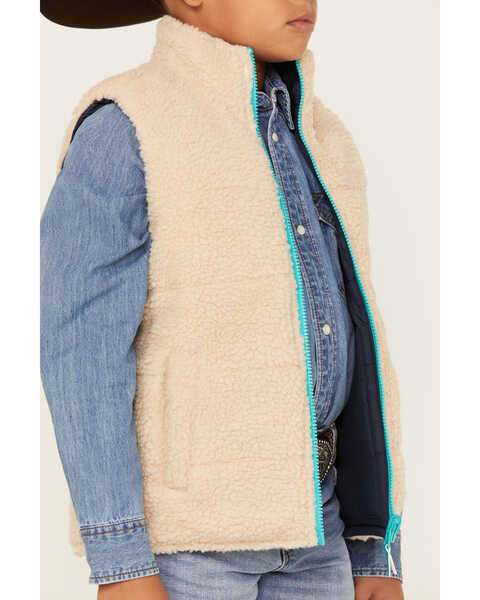 Cody James Boys' Reversible Puffer Vest, Dark Blue, hi-res