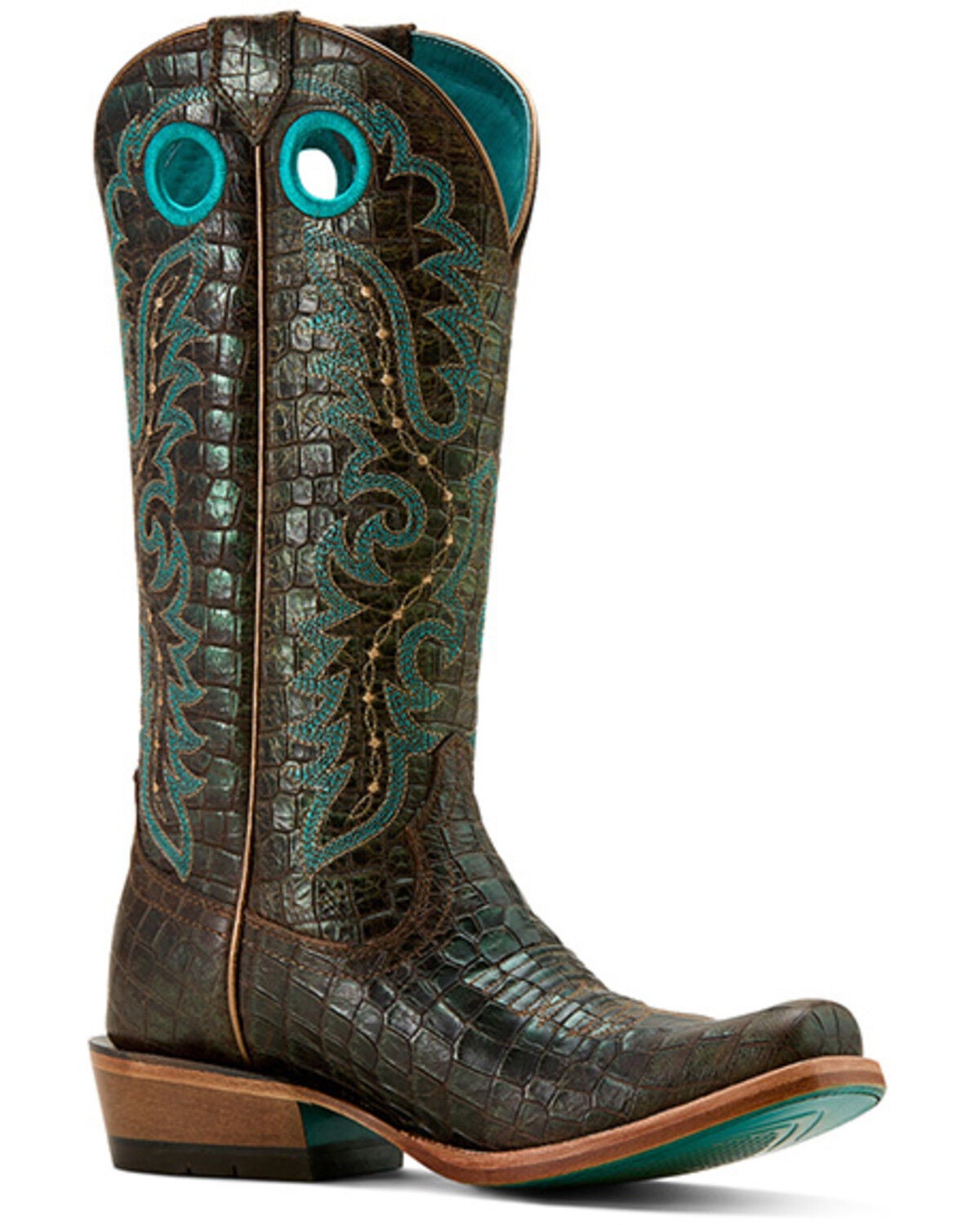 Image #1 - Ariat Women's Futurity Boon Tall Western Boots - Square Toe, Dark Brown, hi-res