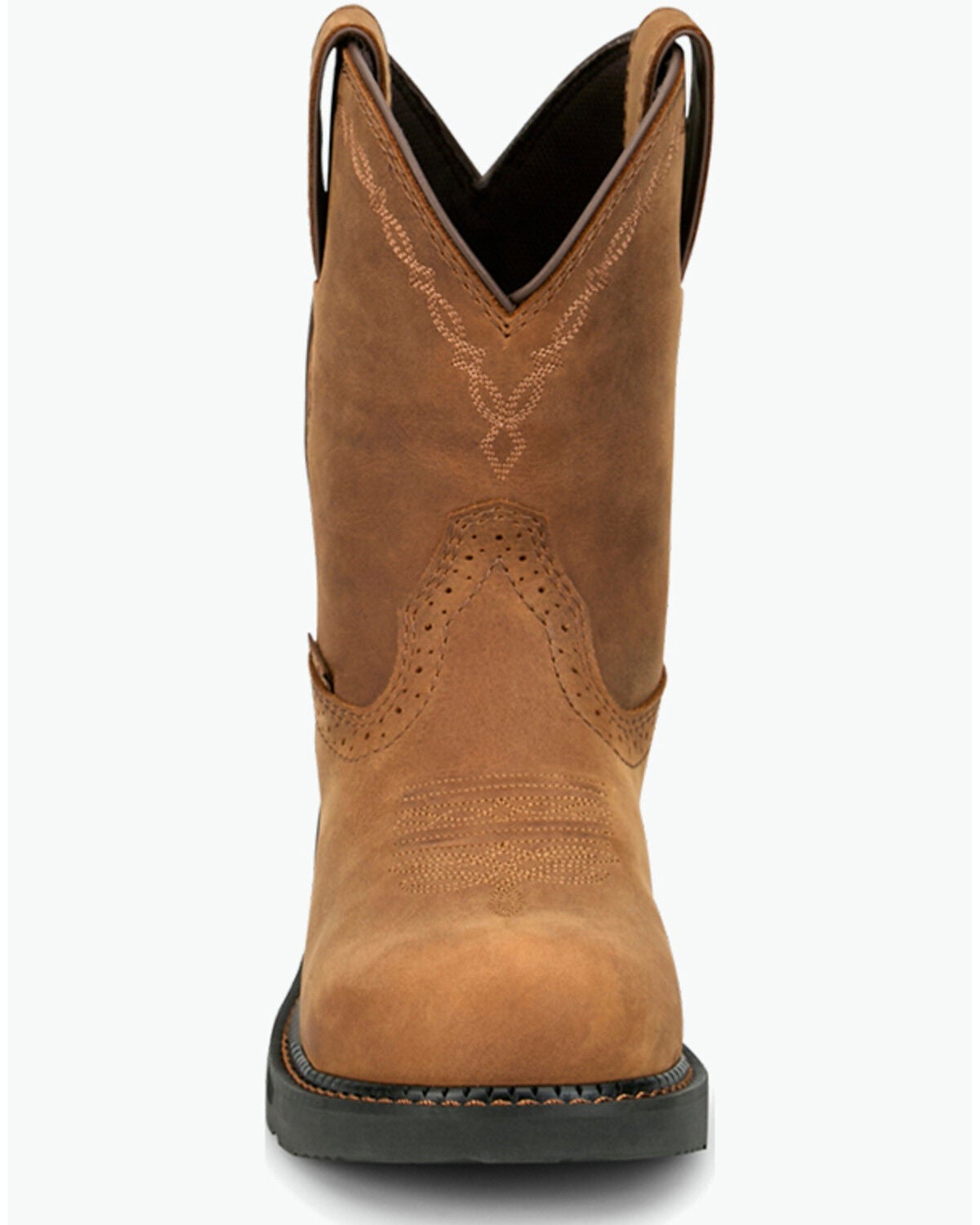 Image #4 - Justin Women's 8" Darby Wellington Work Boots - Nano Composite Toe, Brown, hi-res