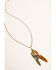 Shyanne Women's Winslow Feather Necklace Set, Gold, hi-res
