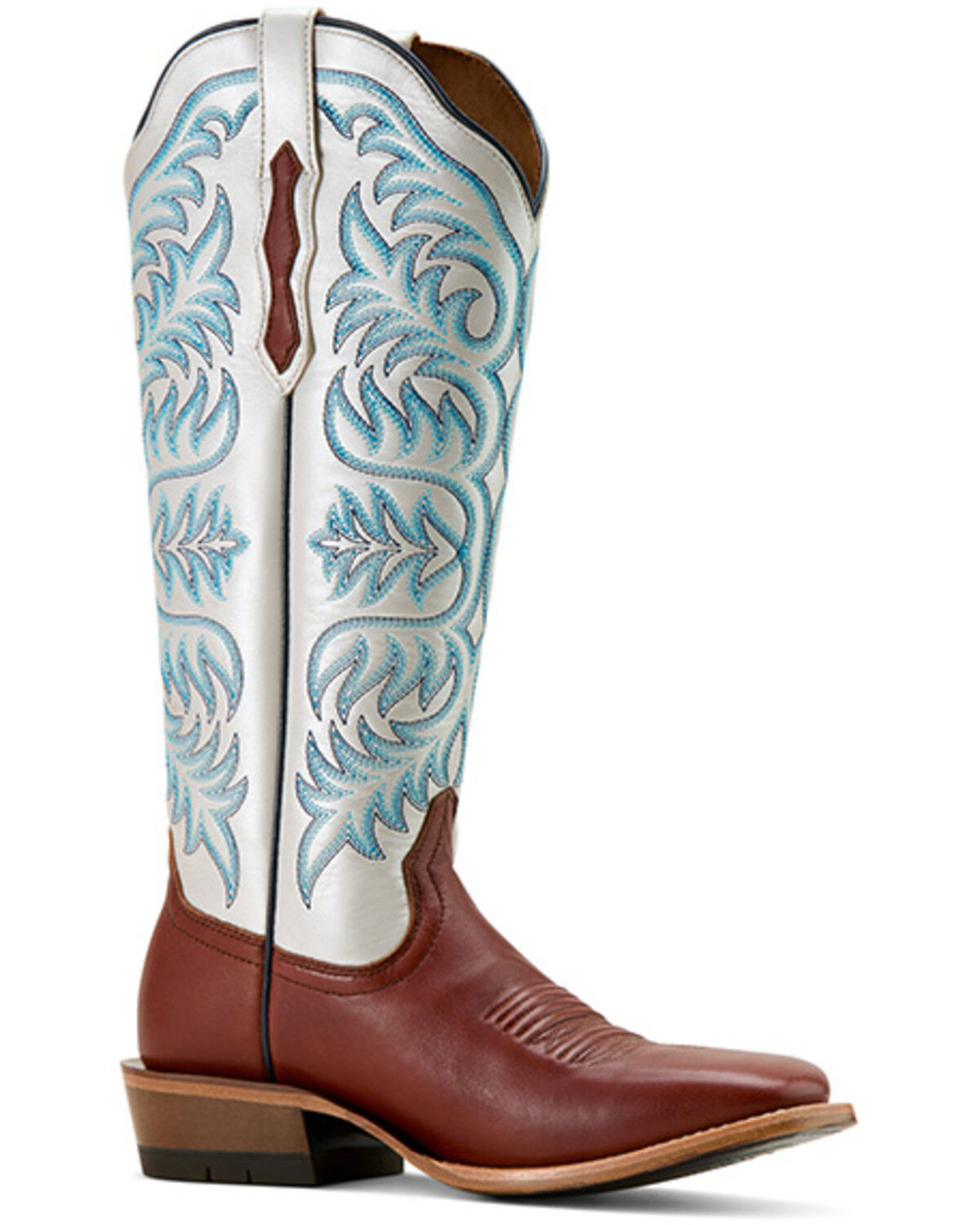 Image #1 - Ariat Women's Futurity Blanche Tall Western Boots - Square Toe, Cognac, hi-res