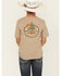 Image #1 - Wrangler Boys' Cactus Logo Short Sleeve Graphic T-Shirt, Tan, hi-res