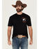 Image #2 - Riot Society Men's Boot Barn Exclusive Ropin' Souls Reaper Short Sleeve Graphic T-Shirt, Black, hi-res