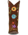 Image #4 - Dingo Girls' Flower Power Western Boots - Snip Toe, Brown, hi-res
