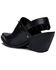 Image #3 - Golo Women's Billy Jean Buckle Western Mules - Pointed Toe, Black, hi-res