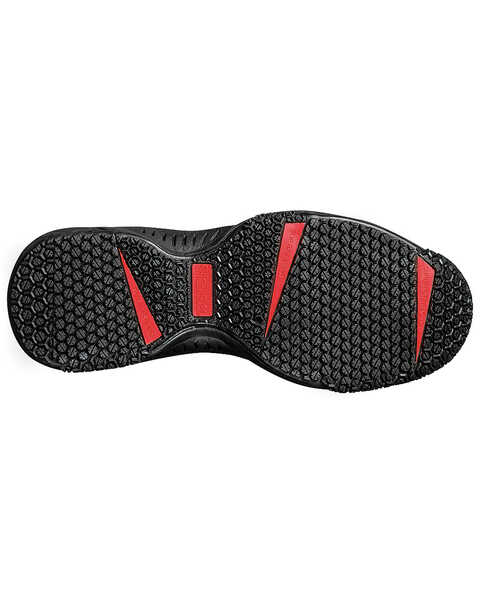SkidBuster Men's Non-Slip Waterproof Leather Work Shoes, Black, hi-res