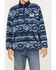 Image #3 - Hooey Boys' Southwestern Print Fleece Pullover Jacket, Navy, hi-res