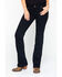 Image #3 - Wrangler Women's Black Mid Rise Bootcut Jeans, Black, hi-res