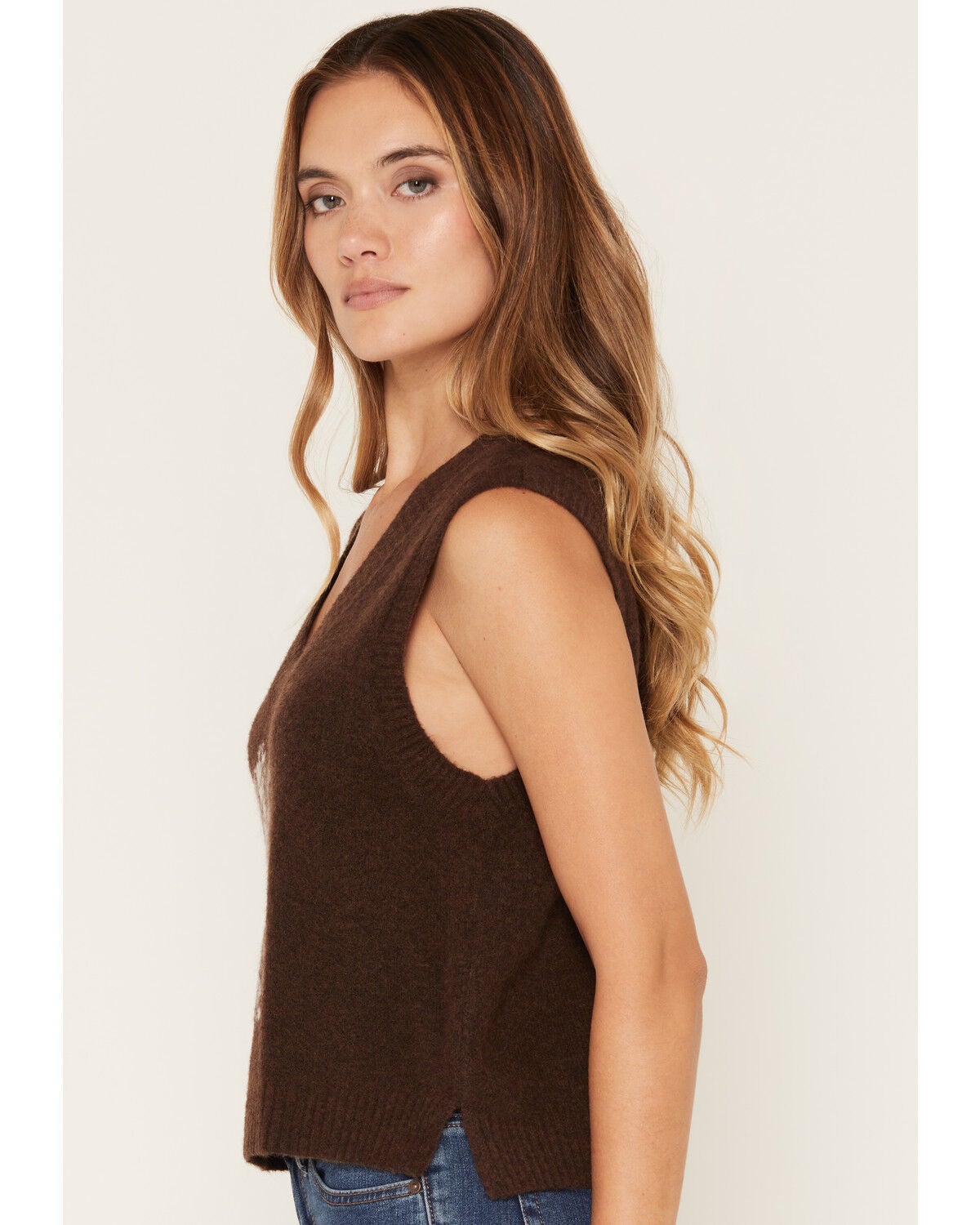 Image #2 - Z Supply Women's Horse Sweater Vest, Brown, hi-res