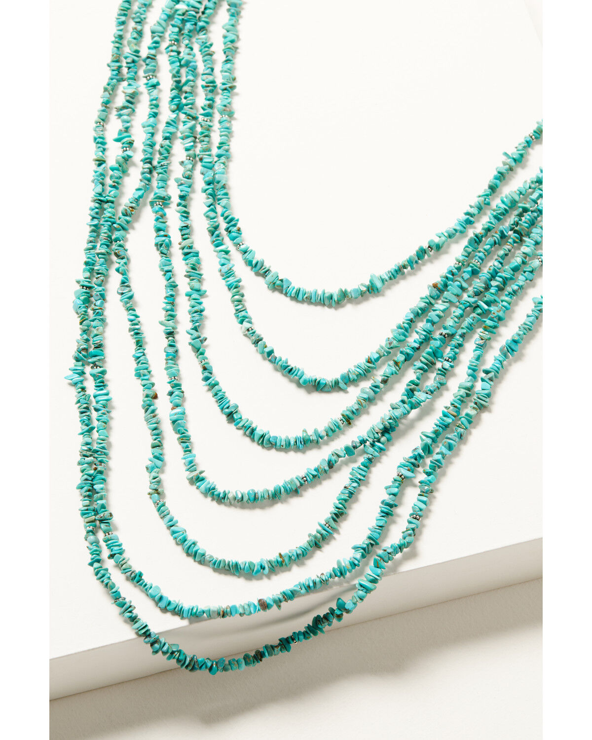 Image #2 - Paige Wallace Women's 7-Layer Turquoise Chip Bib Necklace, Turquoise, hi-res