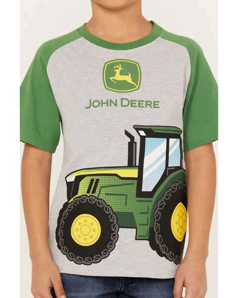 Image #3 - John Deere Boys' Tractor Graphic T-Shirt, Grey, hi-res