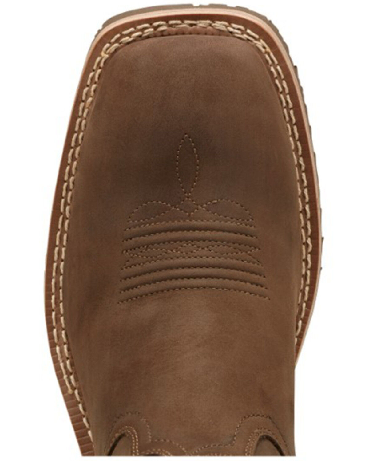 Image #6 - Ariat Hybrid Rancher Waterproof Pull On Work Boots - Square Toe, Brown, hi-res