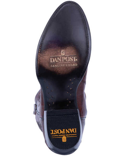 Image #7 - Dan Post Men's Winston Lizard Western Boots - Medium Toe, Brown, hi-res