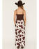 Image #3 - Rock & Roll Denim Women's Satin Cowhide Print Midi Skirt, Natural, hi-res