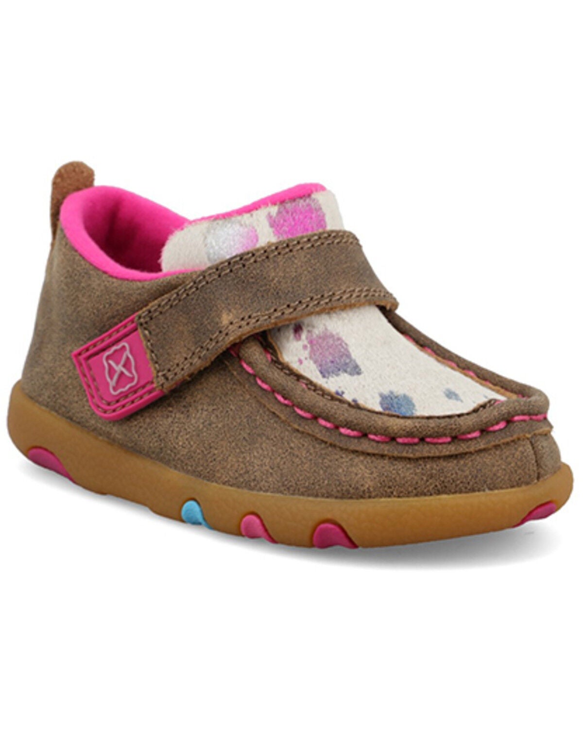 Twisted X Infant Girls' Driving Mocs, Multi, hi-res