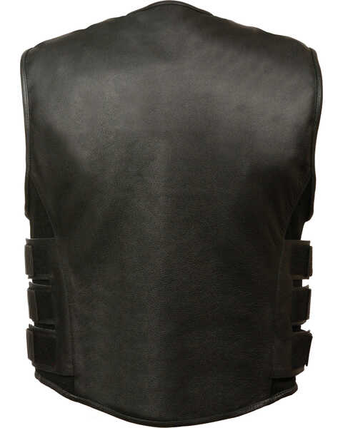 Image #2 - Milwaukee Leather Men's SWAT Style Zipper Front Vest - 3X, Black, hi-res