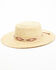 Nikki Beach Women's Pink Cobra Straw Hat, Taupe, hi-res