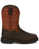 Image #2 - Justin Men's Ricochet Waterproof Western Work Boots - Composite Toe Met Guard, Dark Brown, hi-res