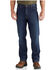 Image #1 - Carhartt Men's Full Swing Relaxed Fit Dungaree Work Jeans - Big , Dark Blue, hi-res