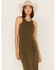 Image #2 - Cleo + Wolf Women's Halter Slit Midi Dress, Olive, hi-res