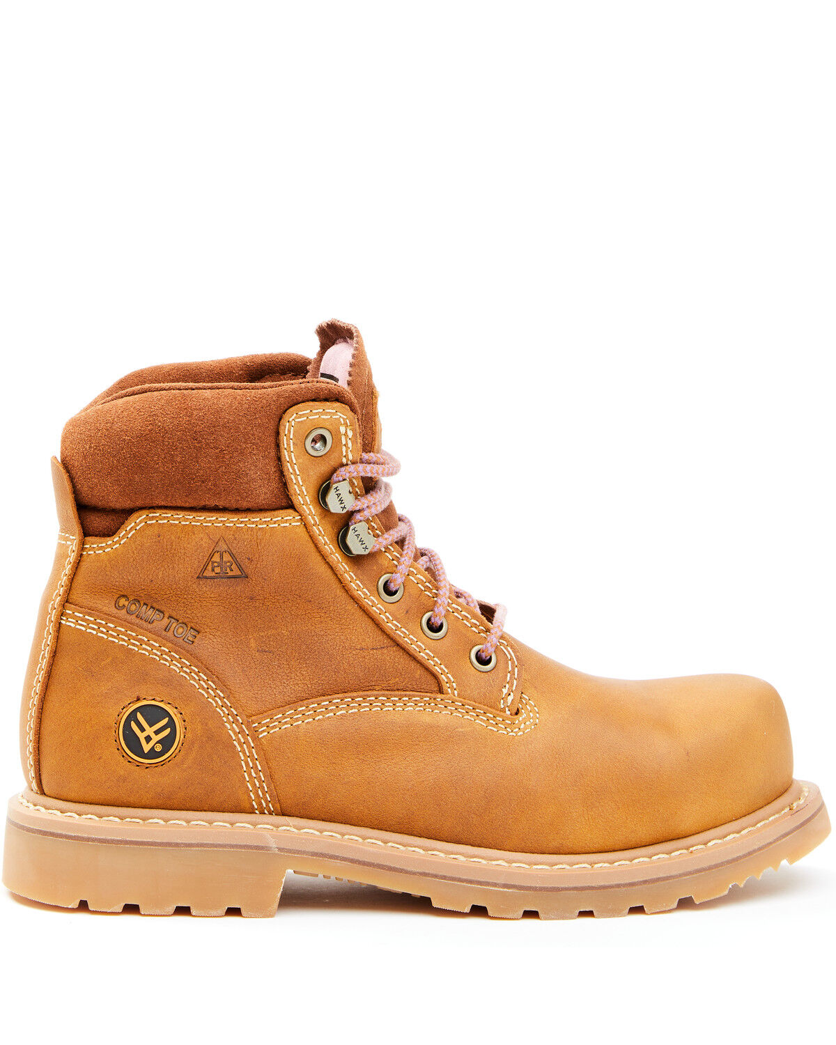 Image #2 - Hawx Women's Trooper Work Boots - Composite Toe, Tan, hi-res