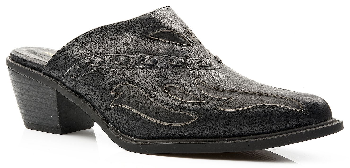 Roper Women's Fashion Mules - Round Toe, Black, hi-res