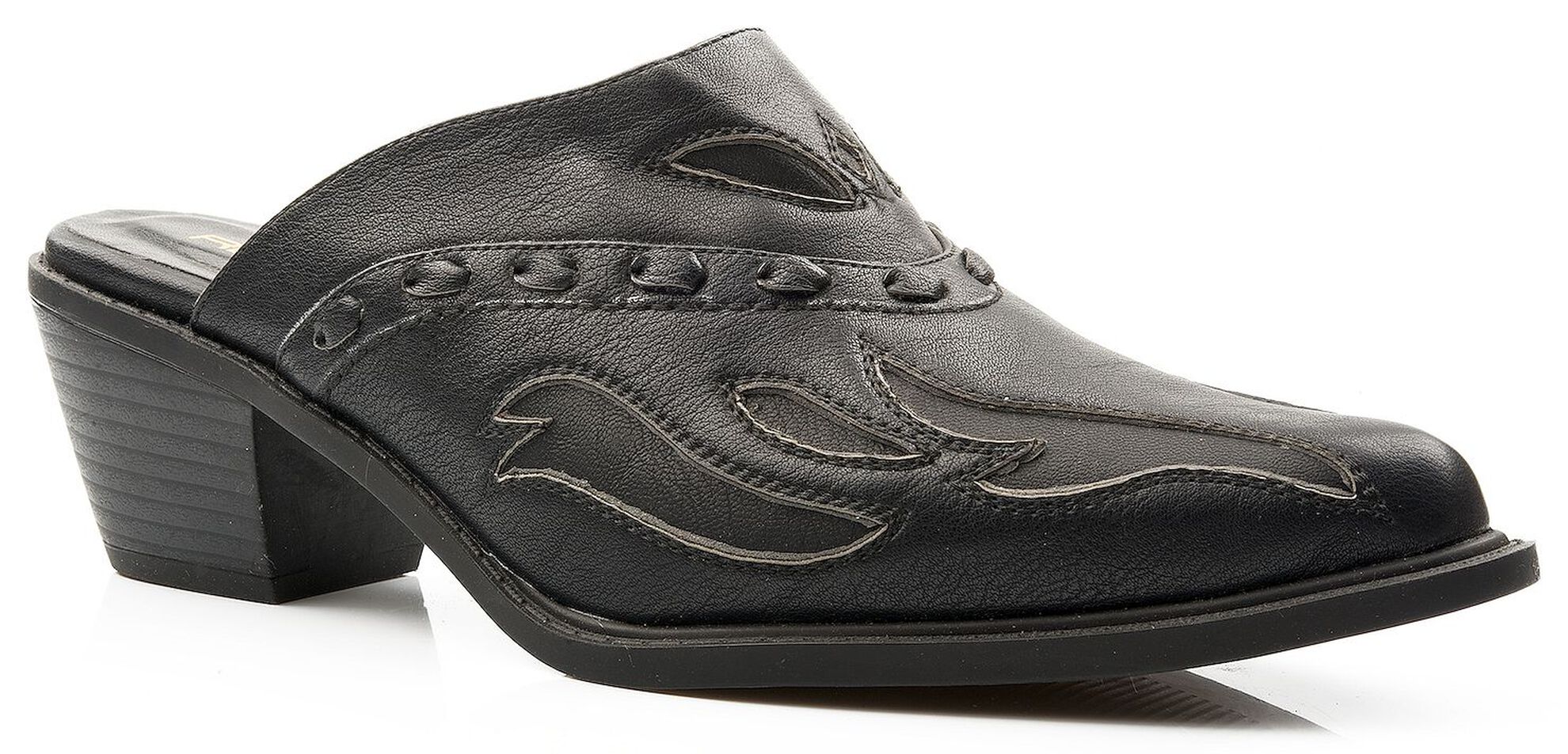 Roper Beth (Black) - Women's Cowgirl Mule Boot