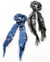 Image #1 - Idyllwind Women's Annette Fringe Hair Scrunchies - 2 Pack, Blue, hi-res