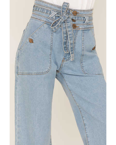 Image #2 - Lola Women's Light Wash High Rise Reese Wide Jeans, Blue, hi-res